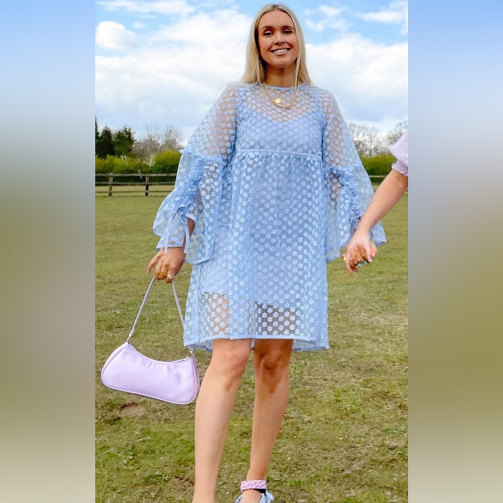Labelrail x Olivia & Alice Embroidered Organza Sleeve Mini Dress - Halloween!